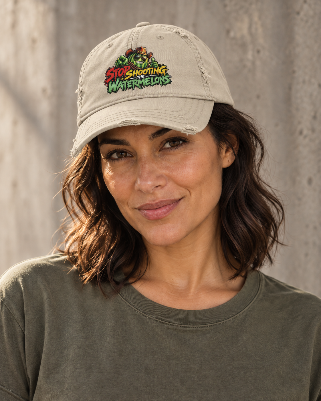 Pick Another Target - Distressed Cap
