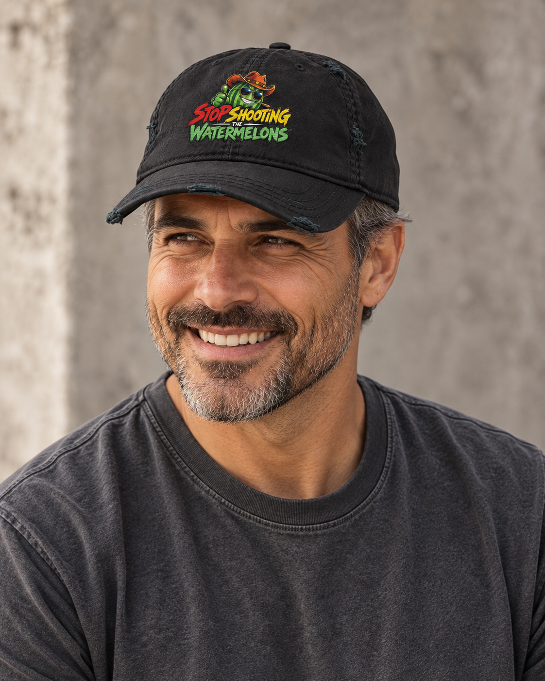 Still Grinning - Distressed Cap